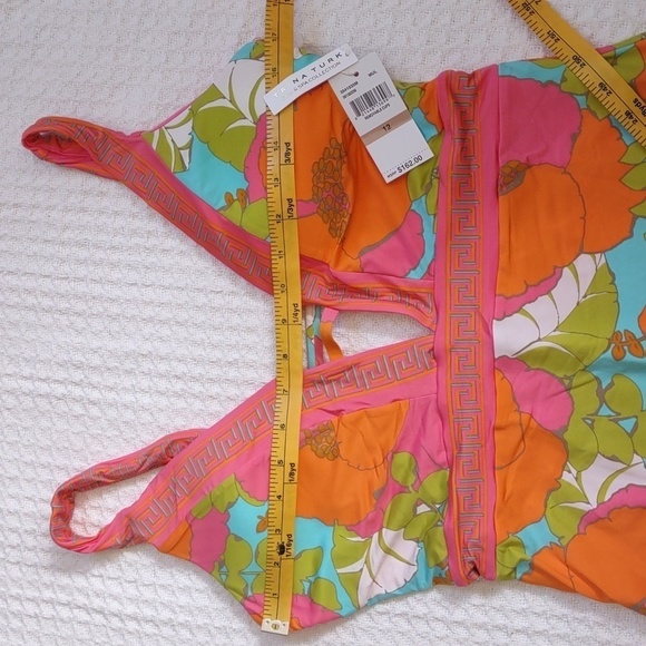 New Trina Turk Playa De Flor Plunge Swimsuit - Picture 8 of 11